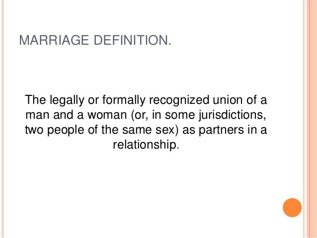 Definition of gay marriage pics